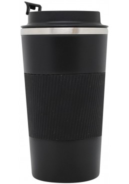 Термокухоль вакуумний герметичний BPA FREE, 500 мл (чорний)